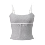 Women's Summer Tank Tops Casual Stylish Dots Print Sleeveless Square Neck Slim Fit Camisole Tops Spaghetti Strap Vest