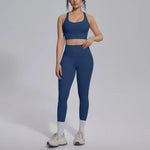 Women's Yoga Set Sports Fitness Running Beautiful Back Slim Fit Bra Hip-lifting High Waist Pants Workout Training Gym Suits