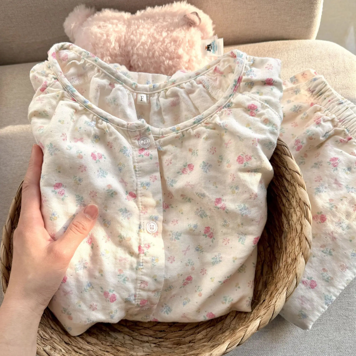 Women's Pajama 2 Piece Set Spring/Autumn Long Sleeve Sleepwear Cartoon Print Women's Pajamas Soft Homewear 100% Cotton 2026