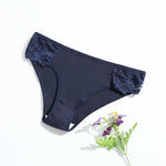 4Pcs/Set Cotton Panties Women Low Rise Briefs Breathable Underwear Solid Color Lace Trims Panty Female Underpants Sexy Lingerie
