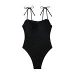2026 New Black Sexy One Piece Swimsuits Closed Women Swimwear Push Up Swimming Wear Body Bathing Suits Beachwear Pool Bather