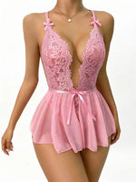 Sexy Open Bodysuit Underwear For Women Lace Perspective Night Skirt Sex Costumes Erotic Lingerie Corsets bra and panty set