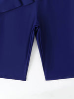 Short Sleeves Two Pieces Swimsuit Women 2026 Zipper Swimwear Female Solid Beach Dress Bathers Bathing Swimming Swim Suit