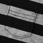 Women Striped Print Long Sleeve Tops Fitted Round Neck Fall T-shirts Casual Streetwear for Daily Office Party