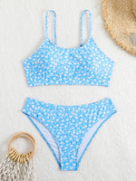 2025 Strappy Bikini High Waist Swimsuit Women Sexy Printed Swimwear Female Bathers Swimming Bathing Swimming Swim Suit Beachwear