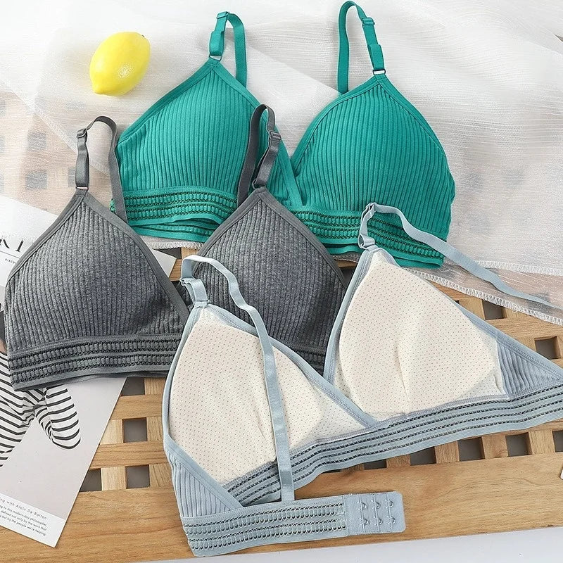 Push-Up Bras For Women Non-wire Brassiere V-neck Underwear 3/4 Cup Padded Lingerie Female Comfort Intimates