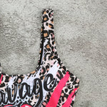 2023 One Piece Swimsuit Women Swimwear Push Up Monokini Sexy Bodysuit Leopard Print Bathing Suit Backless Beachwear Female