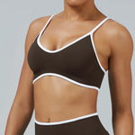 High Strength Sports Bra Seamless Yoga Top Women Fitness Gym Active Wear Back Cross Workout Push-up Fitness Running Underwear