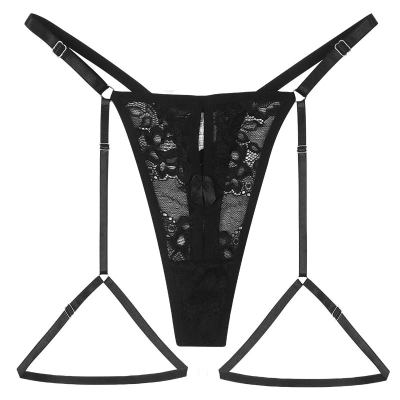 Fashion Style Black Sexy Lace Women's G-String Thong Breathable Underwear Lingerie Hot Sale Party Underpants for Women Panty
