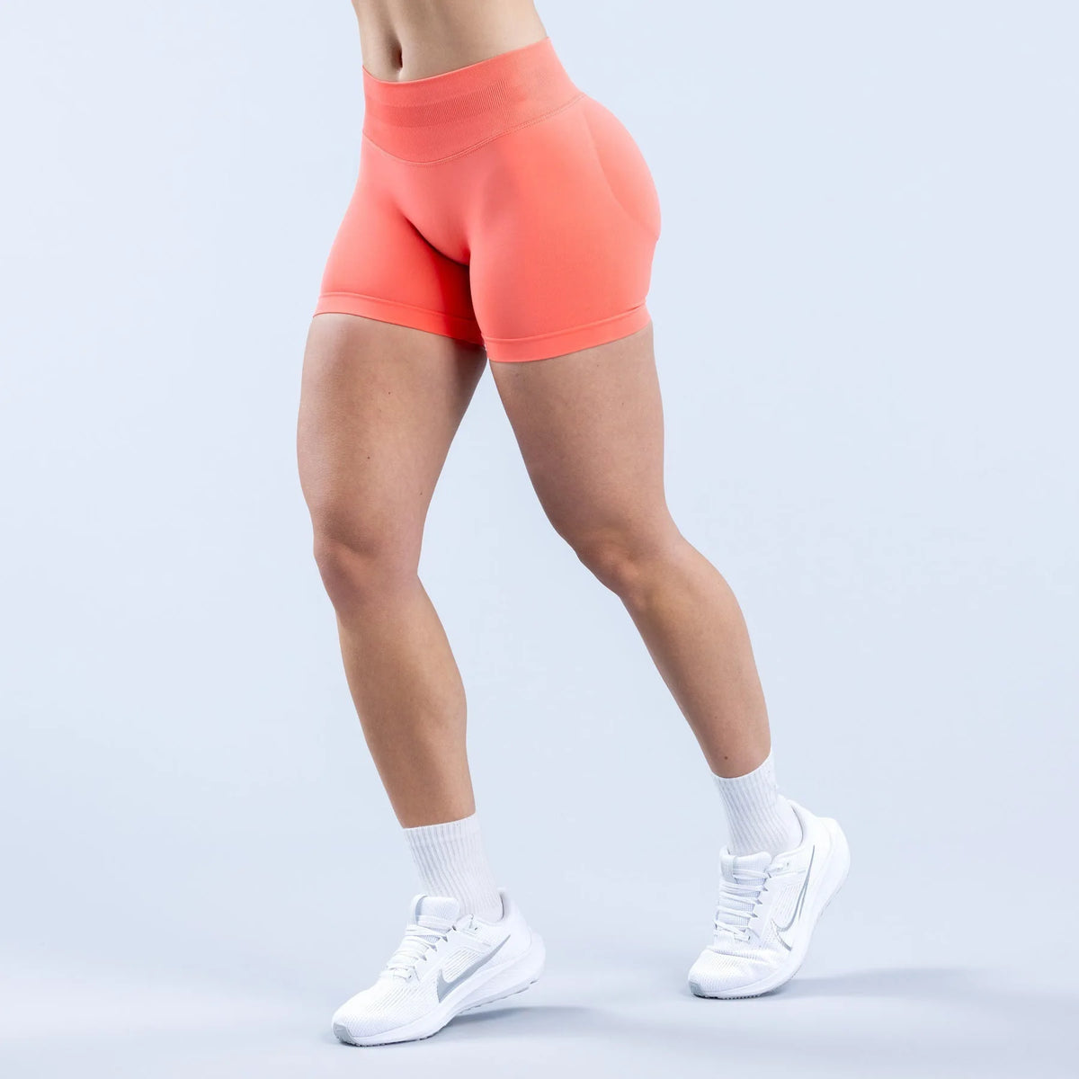 Women High Waist Yoga Shorts Stretch Breathable Sports Shorts Fitness Gym Running Workout Short Pants For Ladies