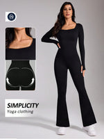 Casual Flared Pants for Women, High Waisted, Hip Lifted, Wide Leg Pants, Micro Flared Sports Yoga Jumpsuit