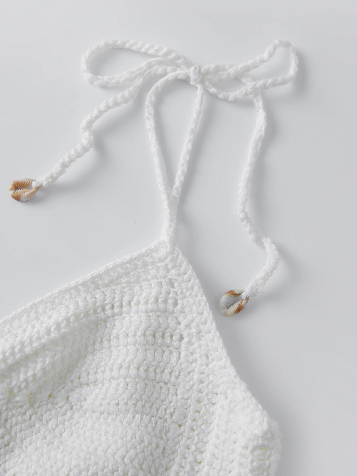 Women Sleeveless Tie Shoulder Strap Asymmetric Hem Camisole Solid Color Crochet Cami Tops Summer Crop Tops