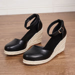 15 Colors Big Size 43 Summer Bohemian Espadrilles Sandals Women Beach Vacation Shoes Comfy Walk High Heels Wedges Sandals
