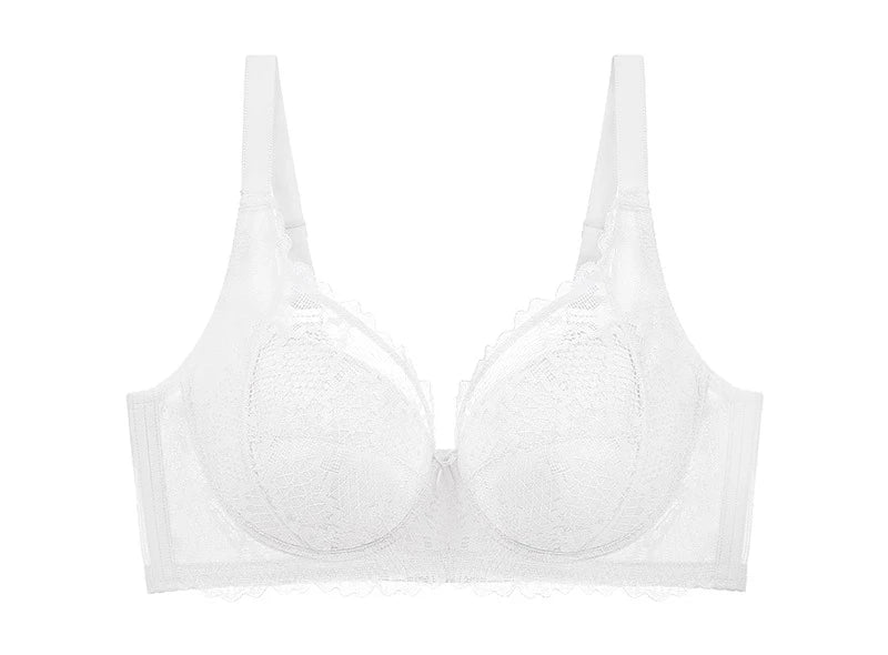 Large Size Bra for Women Full Cup Minimizer Bra Side Control Anti-Sag Lace Shapewear Underwear Sexy Support Plus Size Bra