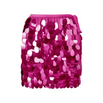 2026 Fashion Women's Sequins Skirts Side Tie-ups Mini Short Skirts Beach Club Party Sexy Skirts Halter Vest Streetwear