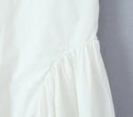 Foridol Summer Spring White Cotton Women's Dress Backless Halter Midi Party Dresses Elegant Vinatge A-line Vestidos 2025 New In