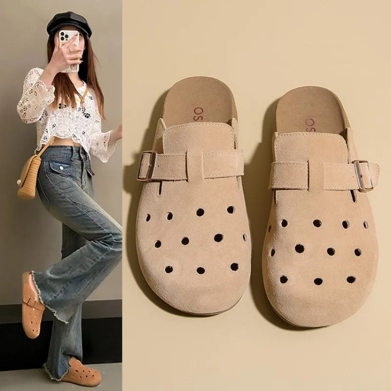 SummerWomen Slippers Platform Cork Slides Outdoor Garden Shoes Beach Slippers Lovers Casual Indoor Shoes Loafers 34-42
