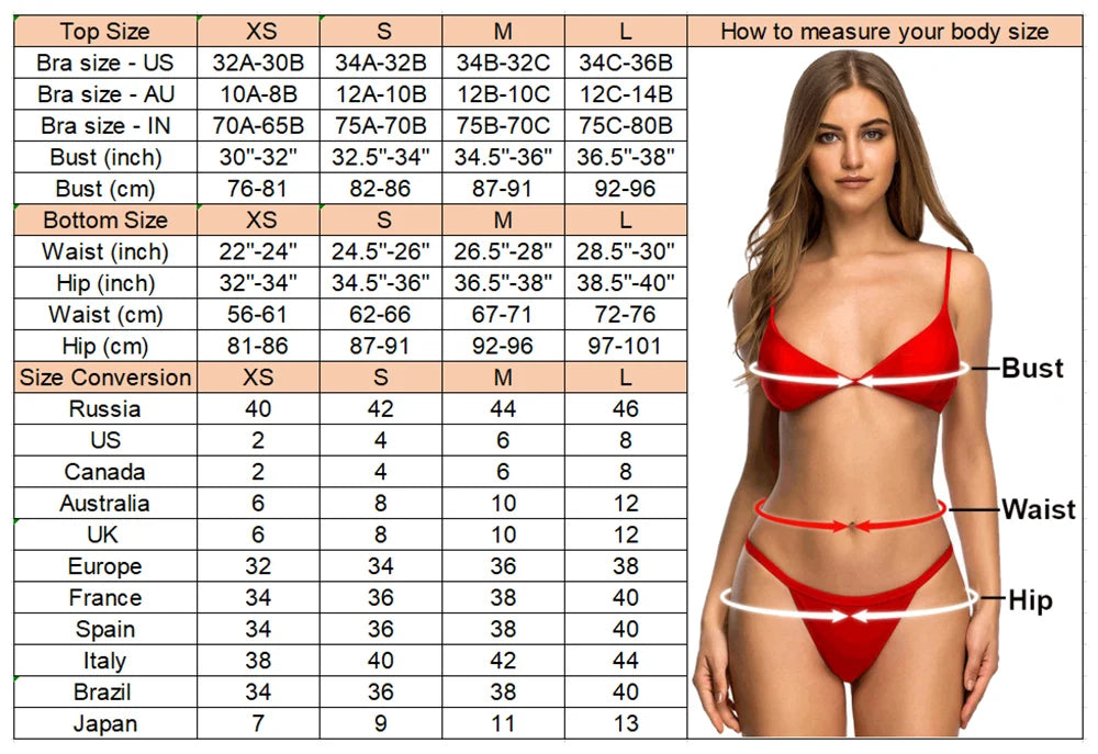 XS - L Halter Metal Ring Mini Thong Bikini Female Swimsuit Women Swimwear Bather Bathing Suit Swim Two-pieces Bikini set K8107