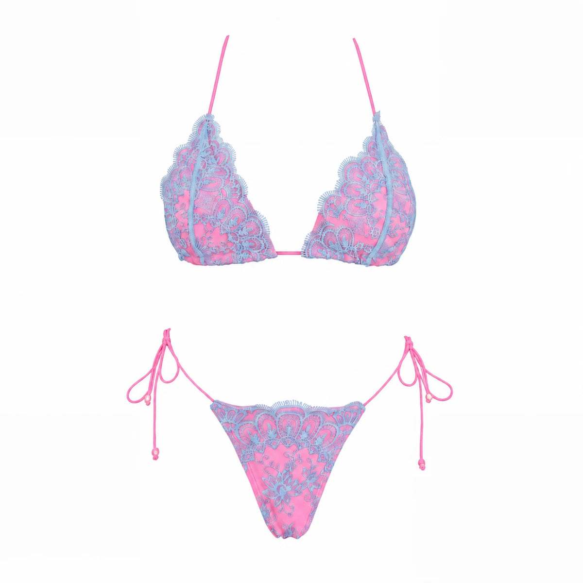 3Pc Lace Bikini With Cover Up 2026 New Swimwear Women Swimsuit Sexy Bikinis Female Swim Suit Beachwear Bathingsuit Micro biquini