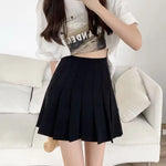 Mini Skirts Womens 2024 Summer Japanese School Pleated Skirts High Waist Kawaii Cute Pink Plaid Skirt Uniform Harajuku Jupe