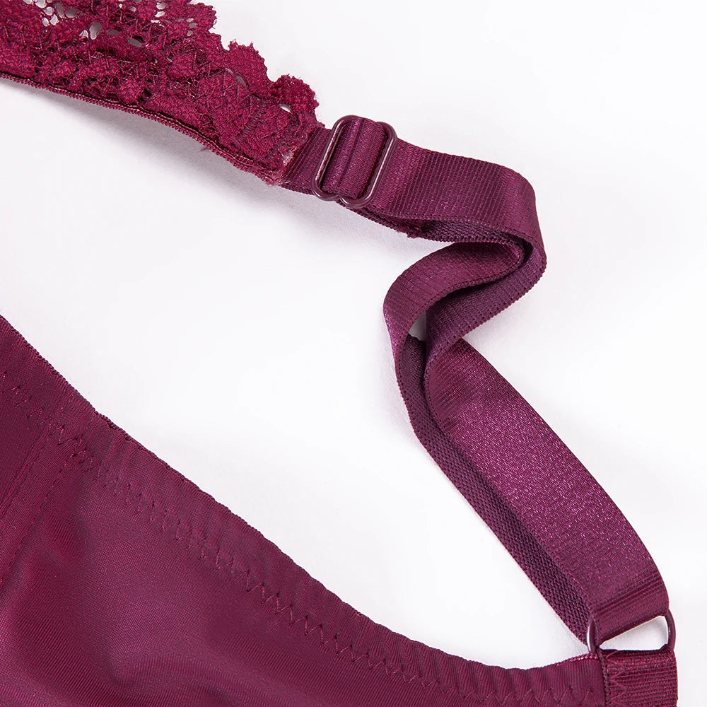 Fashion Bras For Womens Lingerie Lace Bra Underwire Plus Size Brassiere Sexy Underwear BH TopB C D DD E F Cup