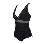 2024 Sexy One Piece Swimsuit Women Mesh Strappy Plunge Swimwear Tummy Control Bathing Suits Beach Wear Monokini Swimming Suit