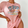 3Pcs/Set Summer Women Bikini Set Solid Color Halter Bra Low-rise Briefs Lace-up See-through Tropical Print Bathing Suit