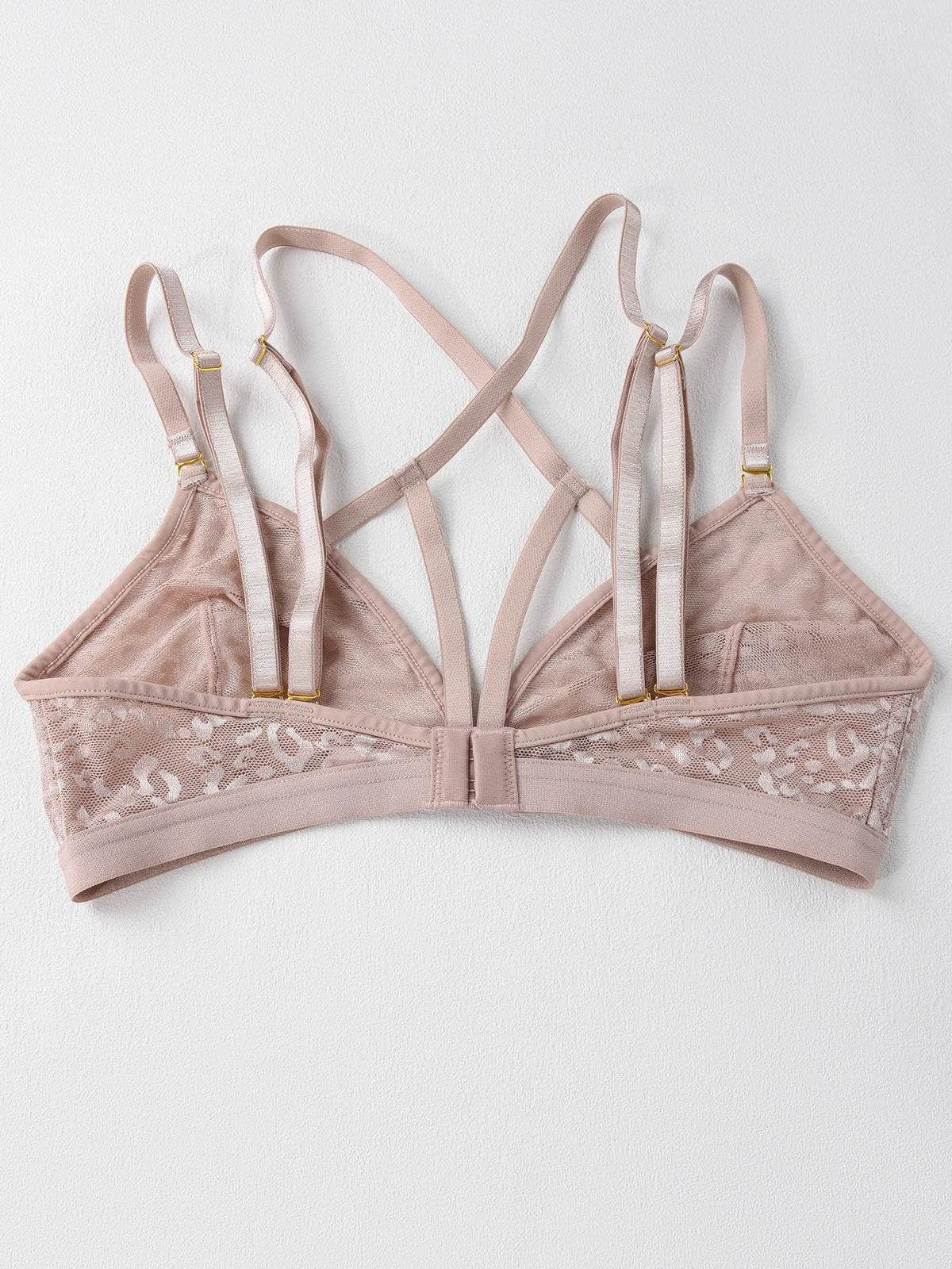 Sexy Leopard Print Jacquard Mesh Bra Ultra-Thin Comfortable Underwear No Padding Lingerie Bra Sexy Unlined Bralette