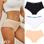 New 3Pcs Women's Cotton Briefs Letter Belt Underwear Women Panties Sexy Breathable Briefs Female Stretch Ladies Soft Lingerie