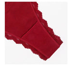 1pcs Low Waist Sexy Lace Elegant Lady Thongs Underwear Solid Breathable Sexy Lingerie Floral Female Panties Bow Women's G-string