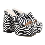 2026 Thick High Heels Sandals for Women's Fashion Open Toe Platform Slippers Women Slip-on Shoes Plus Size
