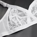 Bra For Women Lace Bralette Wireless Big Bosom Minimizer Plus Size Sexy Lingerie Female Underwear Full Cup BH Tops