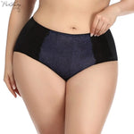 Beauwear Red Black Floral Print Lace Underpants for Women Plus Size Xl Xxl Xxxl Xxxxl Xxxxxl Xxxxxxl Ultra-Thin Female Panties