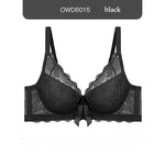 Minimizer Full Coverage Bra Plus Size70-95 B-F Sheer Lace Underwire Underwear Side Support Slimming Demi Cup Lingerie for Women