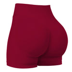 Women Sexy High Waisted Yoga Shorts Fashionable and Running Fitness Pants Summer Solid Color Yoga Leggings