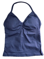 Longline Gym Top Women Clothes Sports Shirts Yoga Crop Top Vest Sports Bra Padded Halter Fitness Backless Workout Tank Top Woman