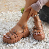 Women Elegant Sandals 2026 New Summer Outdoor Designer Shoes Women Casual Fashion Bottom Platform Sandals Sandalias De Mujer