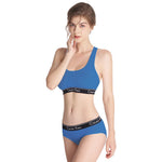 Fashion Letter Print Top Sexy Beauty Back Tube Top Women's Underwear Set Breathable Seamless Female Lingerie Suit