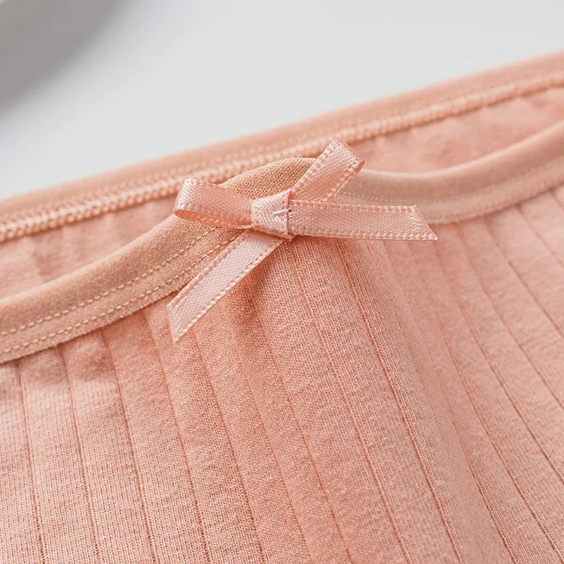 5Pcs/Set Cotton Briefs Women Panties Sexy Lingerie Women's Underpants Low Waist Panty Comfy Breathable Seamless Underwear