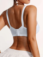 Wireless Breathable Bra Elegant Bow Polka Dot Full Coverage Women Bralette All Season