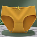 1 Pack Classic Daliy Panties Women Breathable Soft Low-waist Briefs Solid Color Ladies Comfort Underwear M-XL