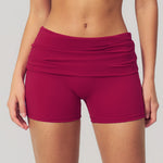 Summer Fold Over Waist Fitness Shorts Women Workout Shorts Yoga Shorts Lift Butt Fitness Shorts Women Running Push Up Gym Shorts