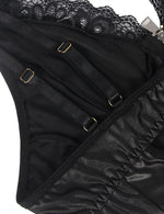 Plus Size 5XL Faux Leather Leotard Shiny Zipper Front Bodycon MiniLingerie Dress Sexy Costume Shiny Cocktail Party Dress
