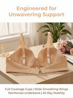 Plus Size Wireless Bra C D E Cup Women Nude Seamless Bra Full Coverage Comfort Everyday Suitable for all day wear MR3530