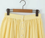 Foridol Gingham Printed Yellow Women Summer Dress Set Lace Top+skirt Sets Vintage French Style Midi Dress Oufits Plaid Vestidos