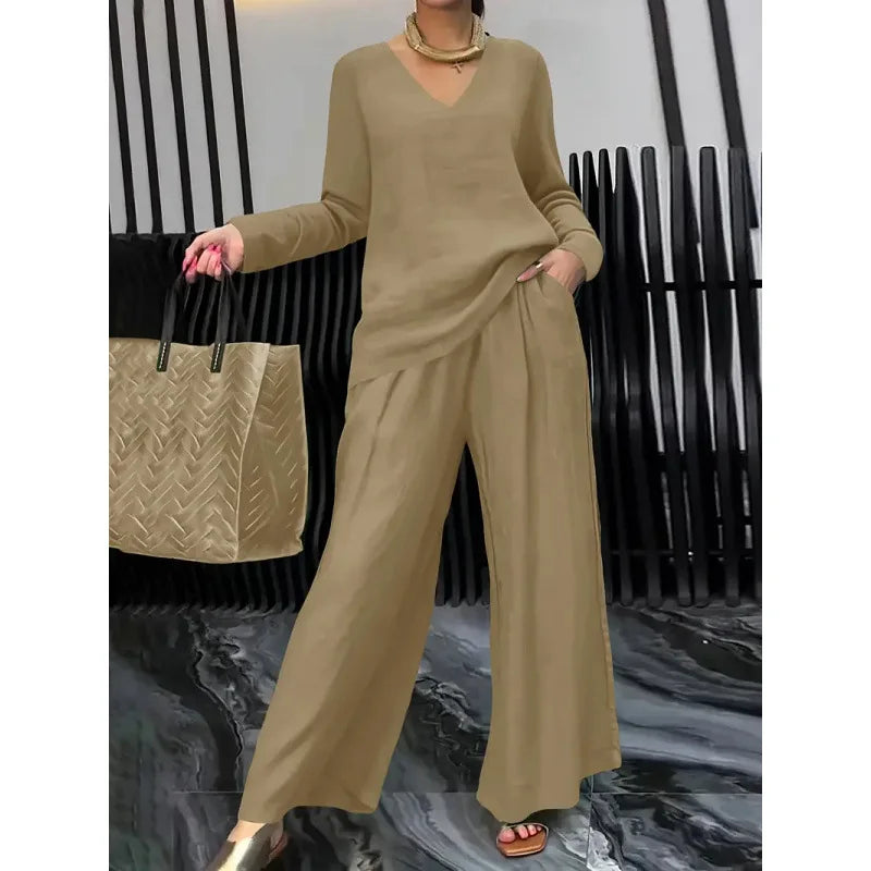 Hot selling women's spring and summer suits women's casual travel suits loose and comfortable suits