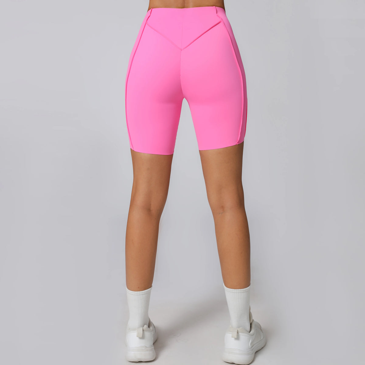Yoga Shorts Women Fitness Shorts V-shaped Waist Running Cycling Shorts Breathable Sports Leggings Workout Gym Shorts