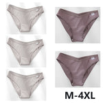 5Pcs Women Cotton Panties V-Belt Ladies Soft Female Sexy M-4XL Low-Rise Panties Bikini Underwear Comfortable Lingerie 2024