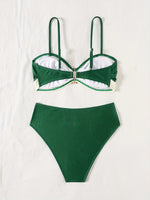 Sexy Bikini 2025 Woman Swimsuit Two Pieces Swimwear Female High Waisted Bikinis Set Swimming for Bathing Suits Brazilian Biquini