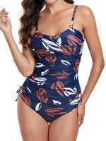 ZTVitality Tankini Set Swimsuit Women's 2024 New Arrival Push Up Padded Bra Bandage Print Swimwear Beachwear Summer Bathing Suit